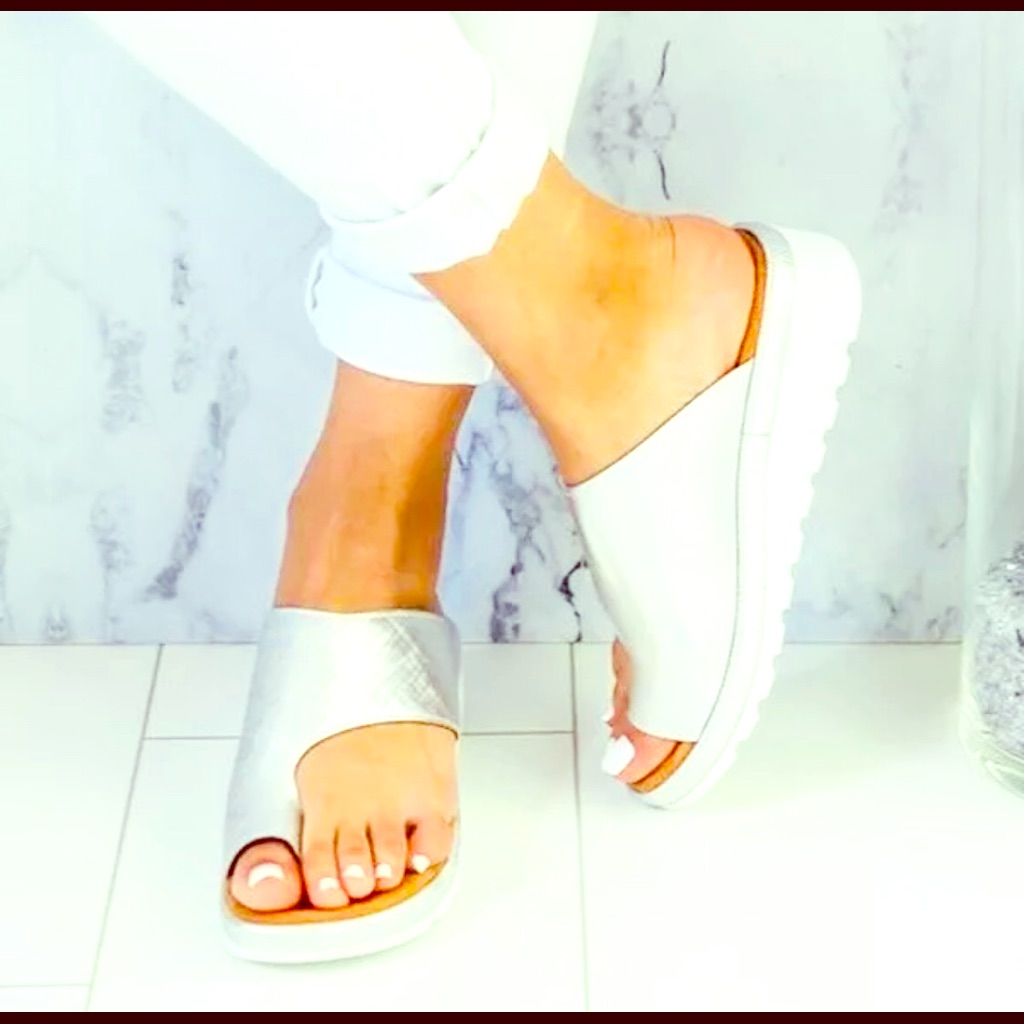 New Silver Sandals